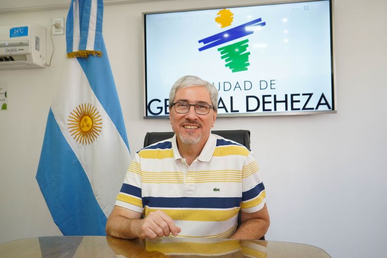 Eduardo Pizzi, intendente interino de General Deheza. Buscará su continuidad en el cargo en la ciudad del sur de Córdoba.
