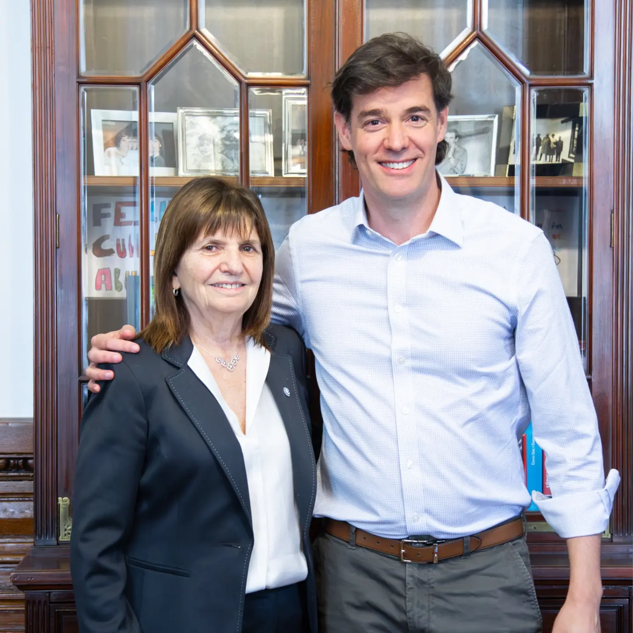 L&oacute;pez comparti&oacute; una foto reciente con la senadora Patricia Bullrich en sus redes.