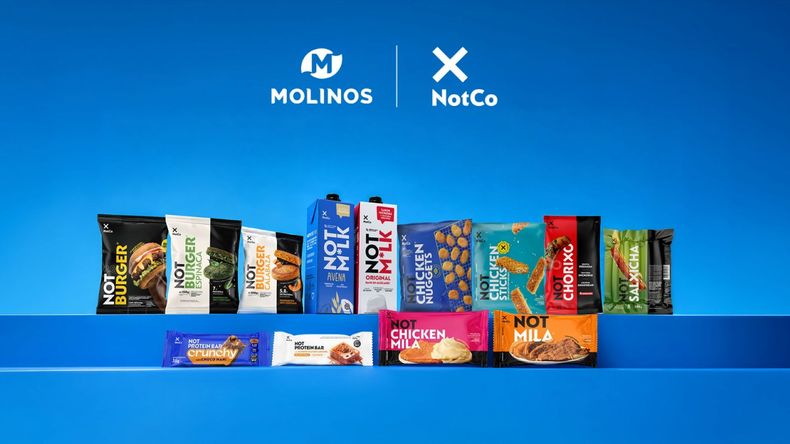 Argentina y Uruguay: Molinos se queda con NotCo para crecer en consumo y alimentación