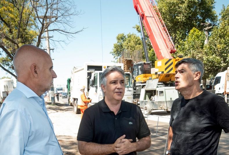 Martín Llaryora y Daniel Passerini recorrieron obras en la ciudad de Córdoba
