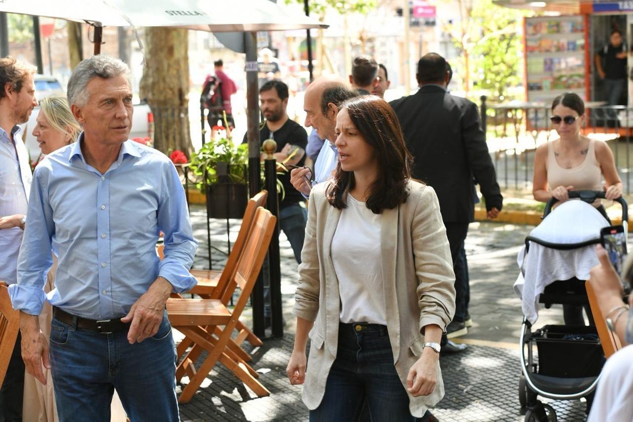 Soledad Martínez y Mauricio Macri.