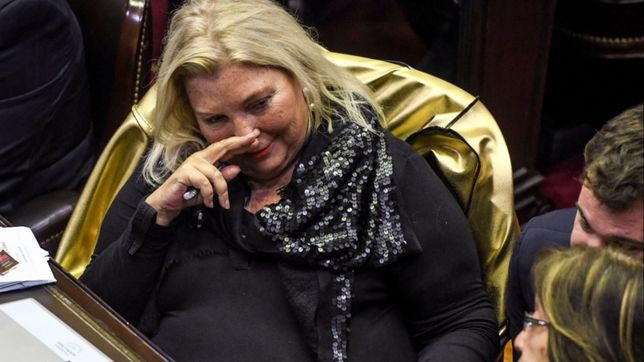 el huracan carrio arraso el intento de reactivacion del congreso