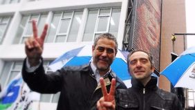 Ferraresi inauguró un edificio municipal que lleva la cara de CFK