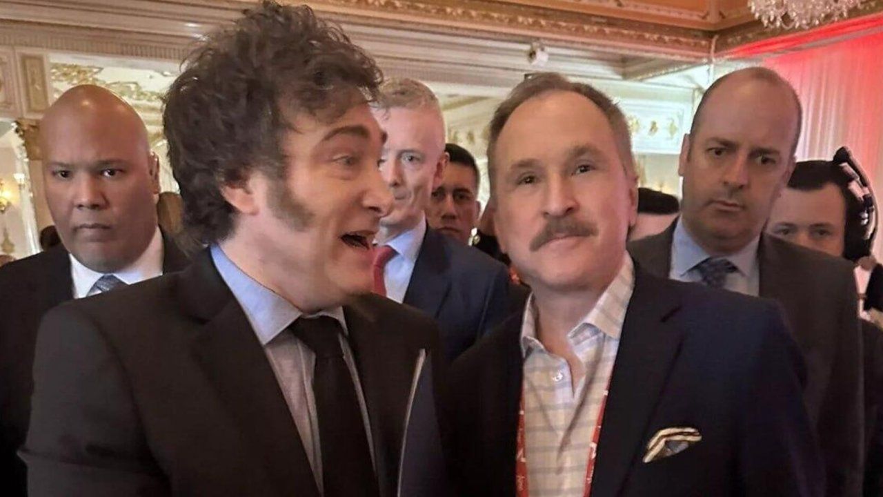 Javier Milei y Peter Lamelas.