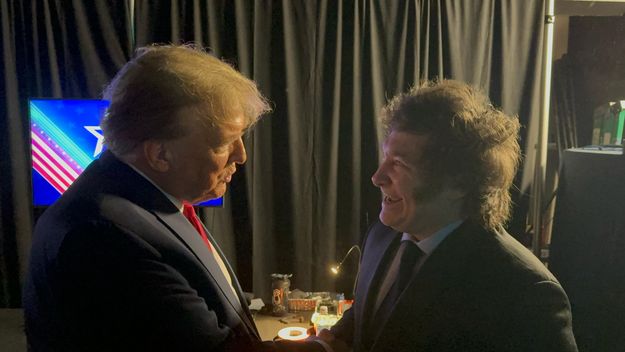 Javier Milei y Donald Trump.