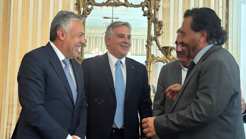 Cornejo, Llaryora, Jalil y S&aacute;enz en el Council of the Americas.