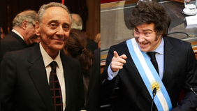 Héctor Magnetto y Javier Milei