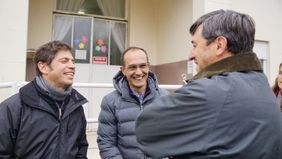 Con foco en el interior bonaerense, Kicillof recorrió distritos de la Séptima