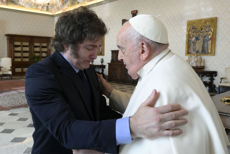 Javier Milei y el Papa Francisco