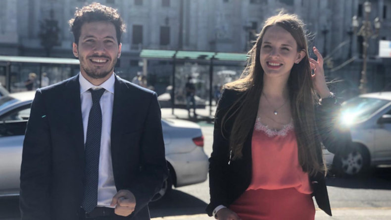 Pedro Puerta y Florencia Klipauka.