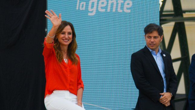 Victoria Tolosa Paz y Axel Kicillof