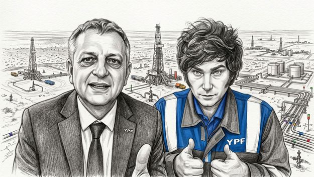 Horacio Marín, Javier Milei y la YPF estatal