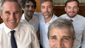 Pablo Quirno, Toto Caputo y Los Picantes del equipo económico celebran la reacción de los mercados