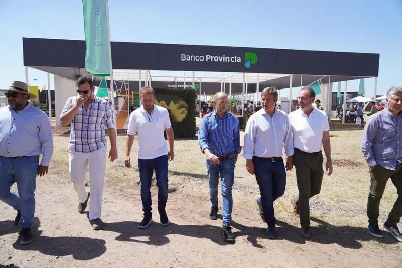 El jefe de Gabinete bonaerense, Martín Insaurralde, recorre la Expoagro 2023