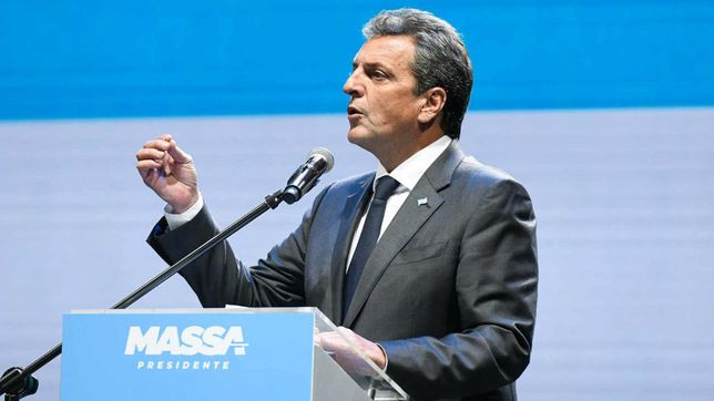 Sergio Massa, candidato presidencial de Unión por la Patria.