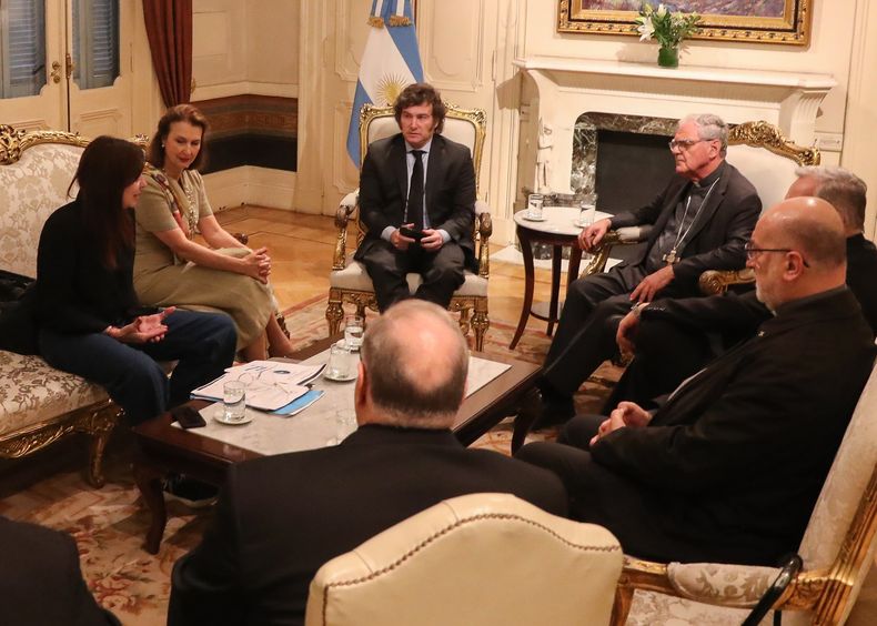 Javier Milei recibió a la cúpula de la Iglesia Javier Milei recibió a la cúpula de la Iglesia