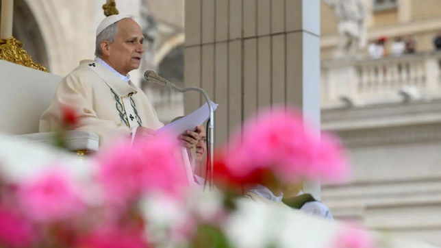 Javier Milei faltó a la misa de entronización del papa León XIV