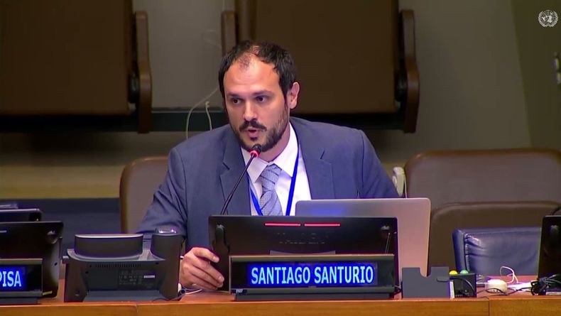 El diputado electo Santiago Santurio, integrante de la mesa chica de Javier Milei
