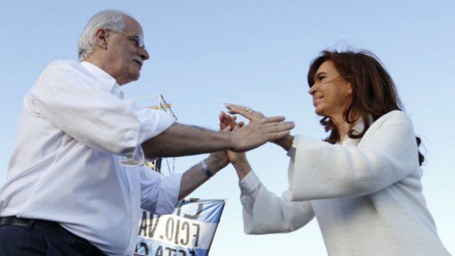 Cristina Fernández de Kirchner y Jorge Taiana.