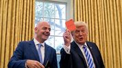 Gianni Infantino y Donald Trump en la Casa Blanca. (Captura de video).