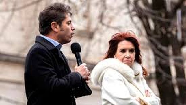Axel Kicillof y Cristina Fernández de Kirchner, en un cumple.