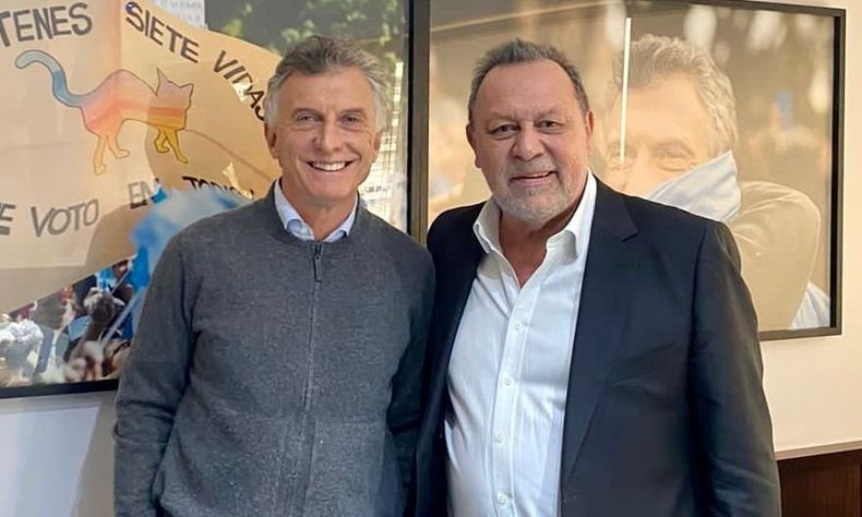 Mauricio Macri y Gustavo Santos