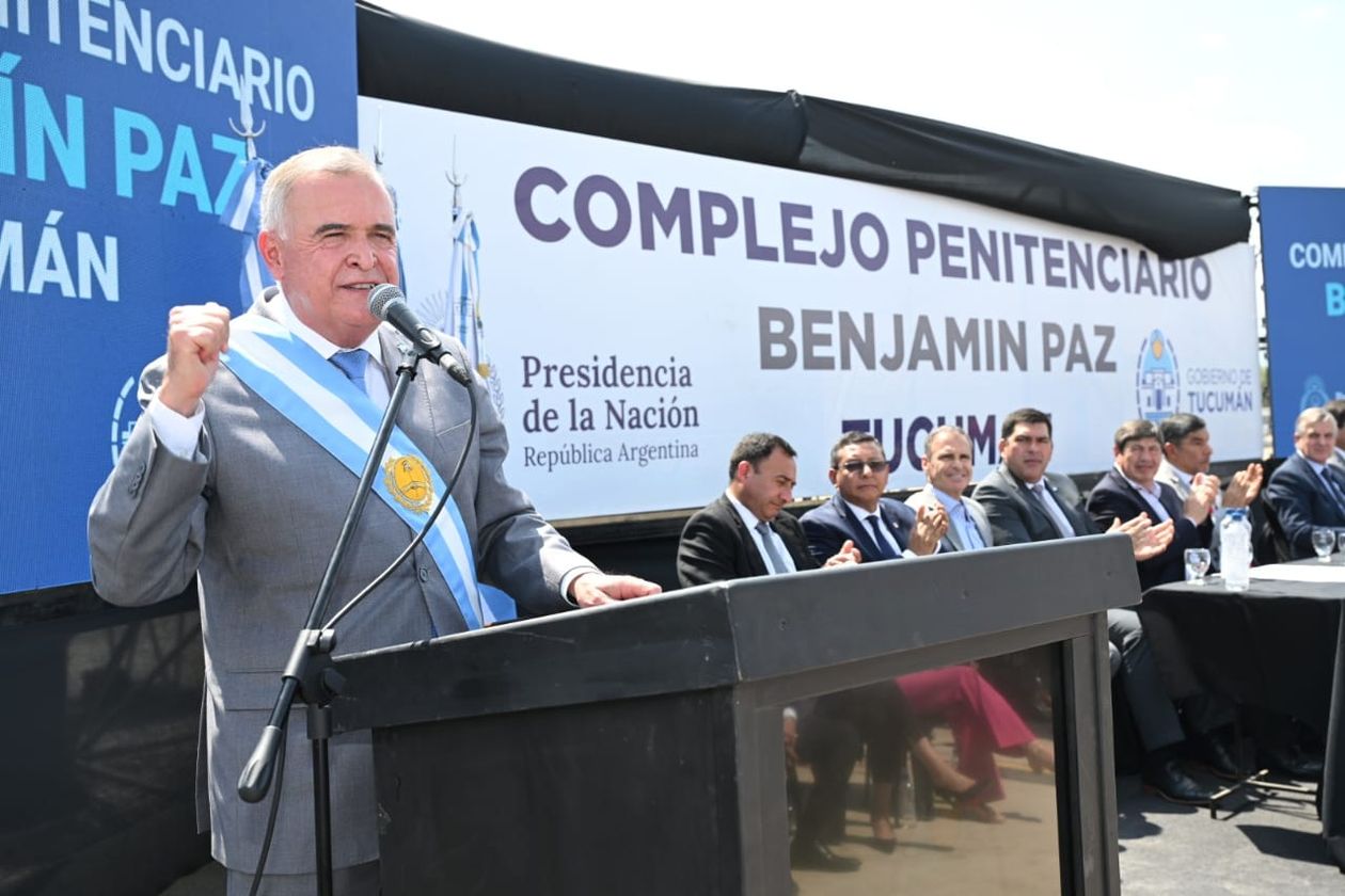 Osvaldo Jaldo inauguró una nueva cárcel en Tucumán y duplicó las plazas penitenciarias.