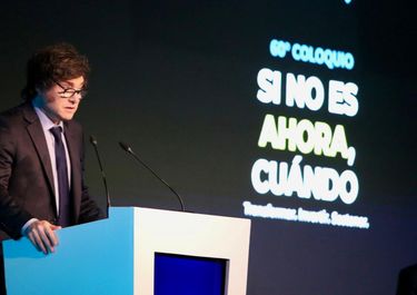 Javier Milei en el Coloquio de IDEA