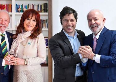 Luiz Inácio Lula da Silva, entre Cristina Fernández de Kirchner y Axel Kicillof. Canciones de ayer, de hoy y… ¿de siempre? Brasil le habla al peronismo.