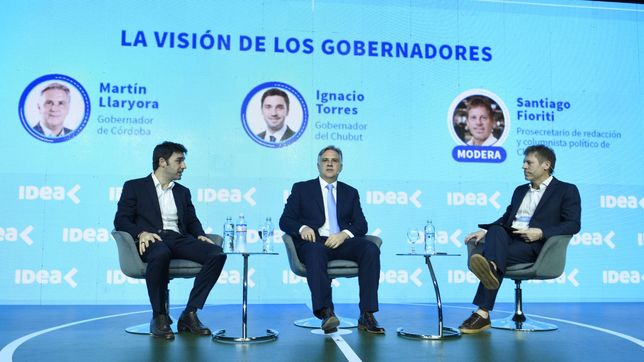 Martín Llaryora y Nacho Torres, los representantes de Provincias Unidas en el Coloquio de Idea.