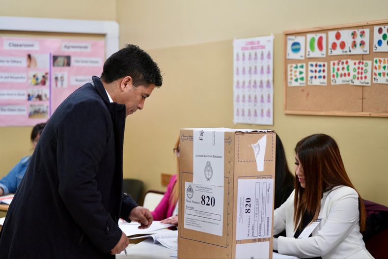 Claudio Vidal votó en Río Gallegos.&nbsp;