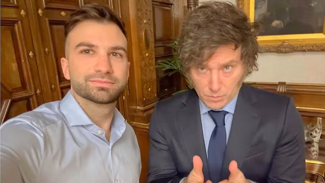 Mauricio Novelli y Javier Milei.