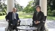 Javier Milei y Alberto Fernández.