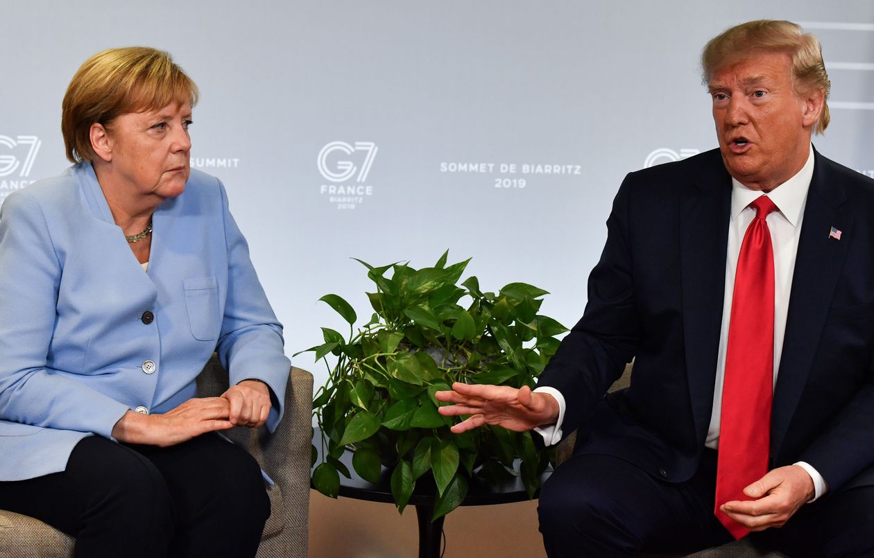 Angela Merkel con Donald Trump, durante la primera presidencia del republicano en Estados Unidos.
