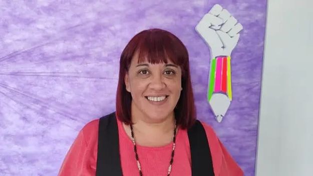 La secretaria general de Unter Río Negro, la cara del gremio docente opositor a Alberto Weretineck. La secretaria general de Unter Río Negro, la cara del gremio docente opositor a Alberto Weretineck.