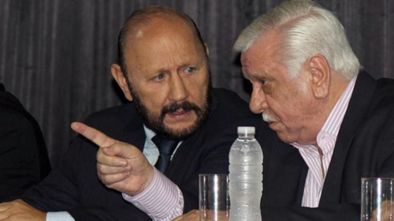 Gildo Insfrán y Vicnete Bienvenido Joga, los dos únicos gobernadores reelectos en la historia de Formosa. 