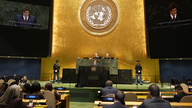 Javier MIlei en la ONU.