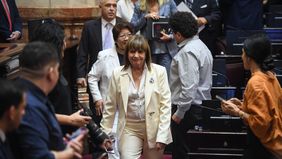 Patricia Bullrich, en el Senado.&nbsp;