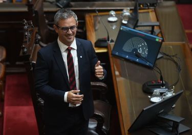 Martín Menem, en la sesión de Diputados, que no tratará los proyectos para interpelar a Manuel Adorni.&nbsp;
