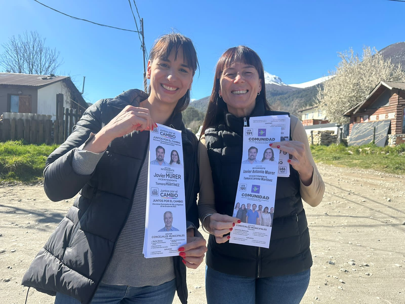 Leticia Esteves, del PRO, con Julieta Corroza. Armado 2023 en su máxima expresión.
