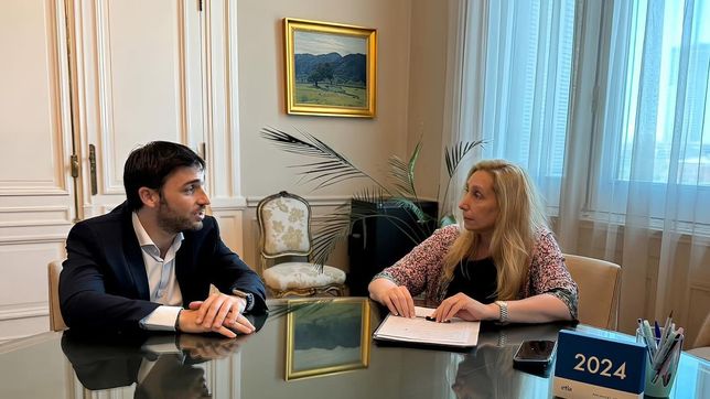 Ignacio Torres, gobernador de Chubut, junto a Karina Milei: la relación con Nación tiene vaivenes y cambios de clima.