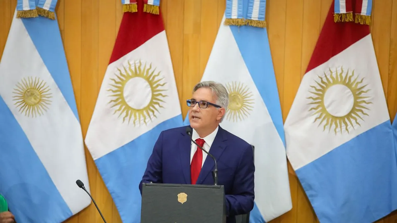 Martín Llaryora en la apertura de sesiones ordinarias del 2024