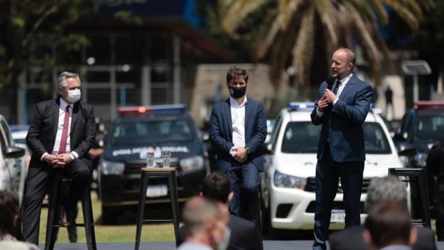 Fernández, Kicillof e Insaurralde lanzaron el nuevo plan de seguridad para Lomas de Zamora