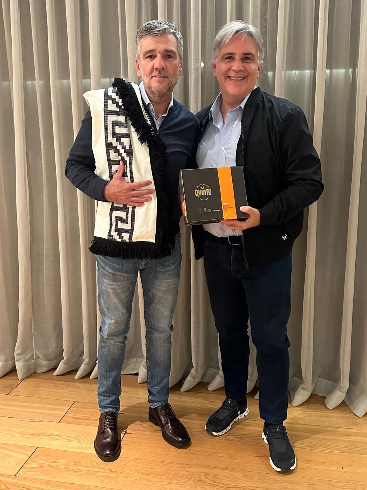 Juan Zabaleta y Martín Llaryora