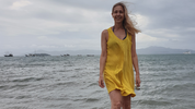 Varinia Lichi Marín, diputada nacional por La Pampa: eligió la playa para sus vacaciones de verano y aspira a otro mandato en el Congreso.&nbsp;