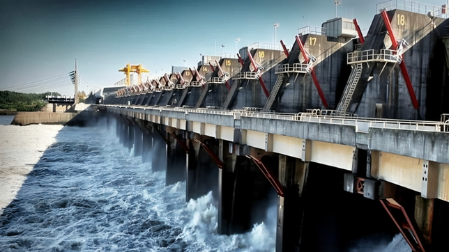 La represa de Salto Grande en Entre Ríos