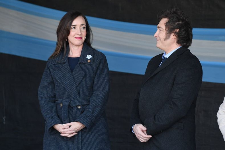 Victoria Villarruel y Javier Milei.