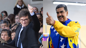 Javier Milei y Nicolás Maduro, una extraña pareja