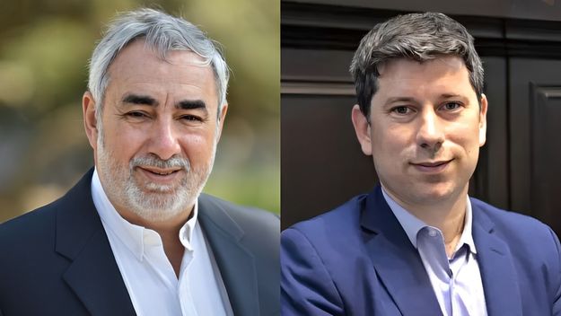 Miguel Fernández y Pablo Domenichini, adversarios en la UCR bonaerense. 