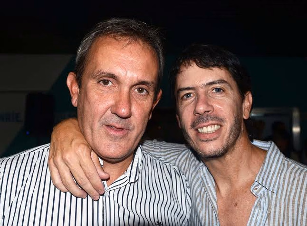 Poli Altolaguirre y Martín Berhongaray, armador y candidato del radicalismo.